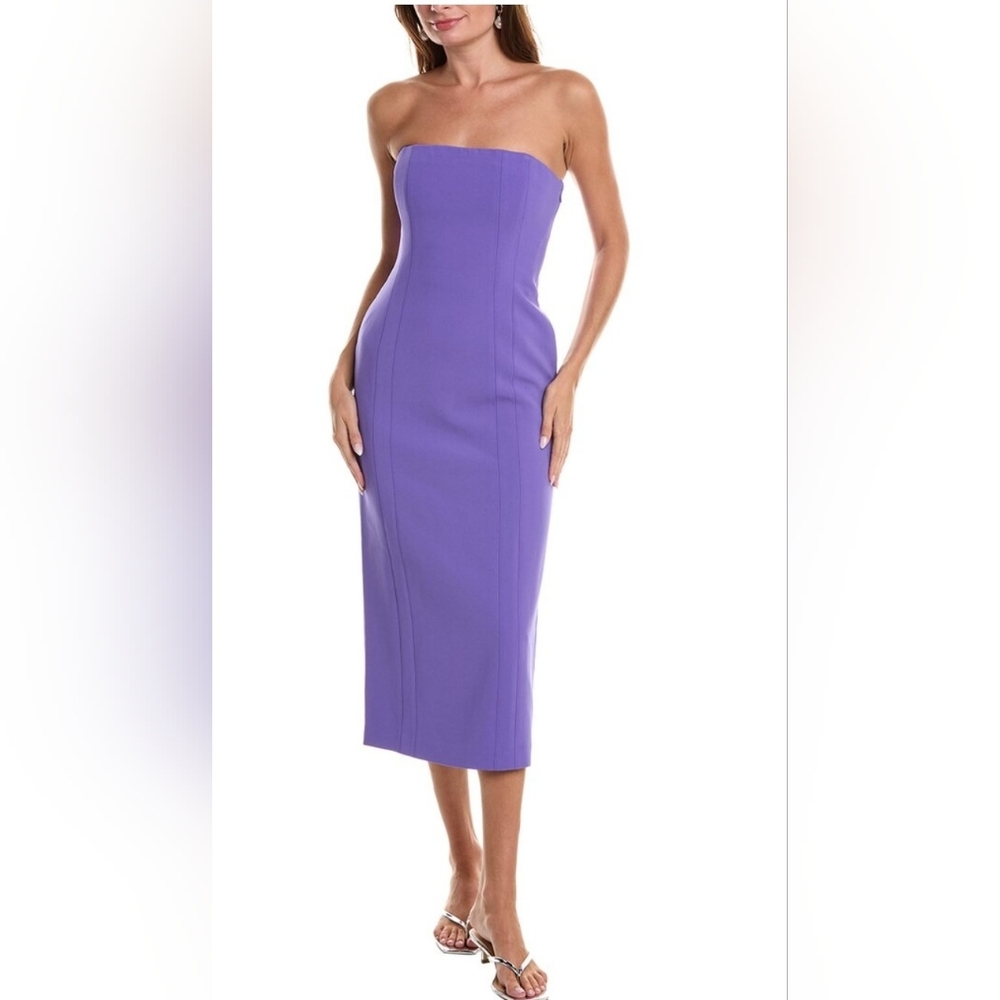 A.L.C. Strapless Lavender Bodycon Midi Dress